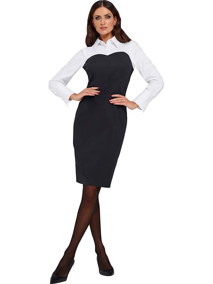 

Платье до колена Heine Kleid, черный/белый