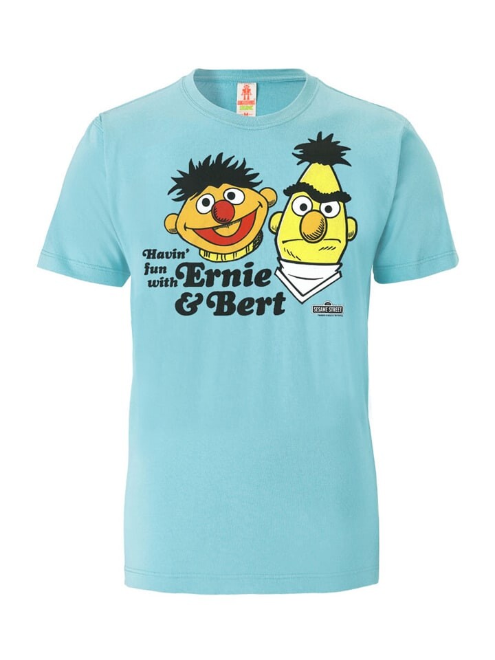 

Футболка Logoshirt T-Shirt Sesamstrasse - Ernie & BertHavin' Fun, цвет blau-grün