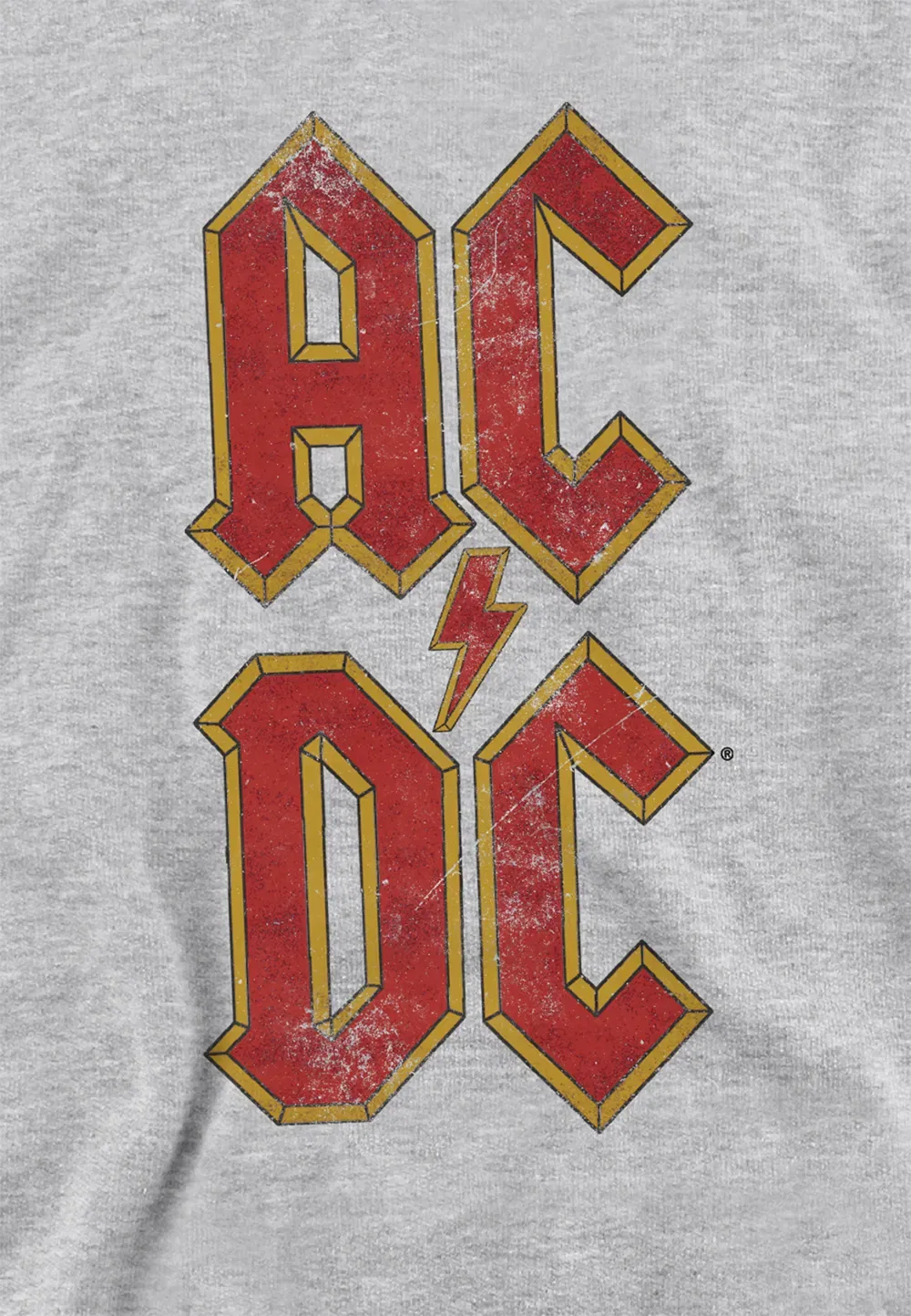 Детская худи ACDC Stack Logo Ac/Dc, серый — фото 2