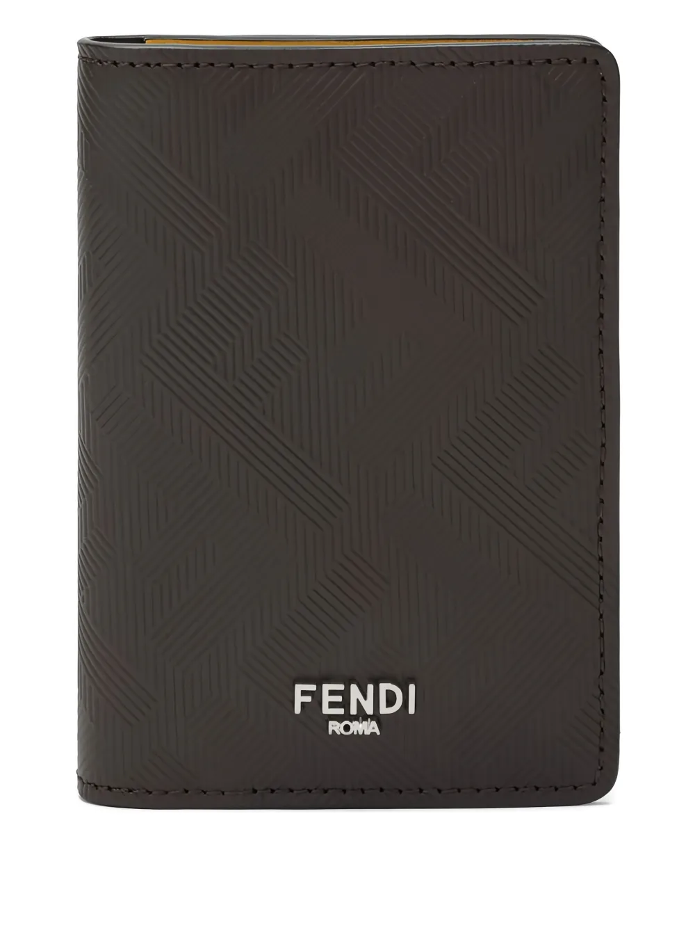 

Кардхолдер с логотипом Fendi, коричневый