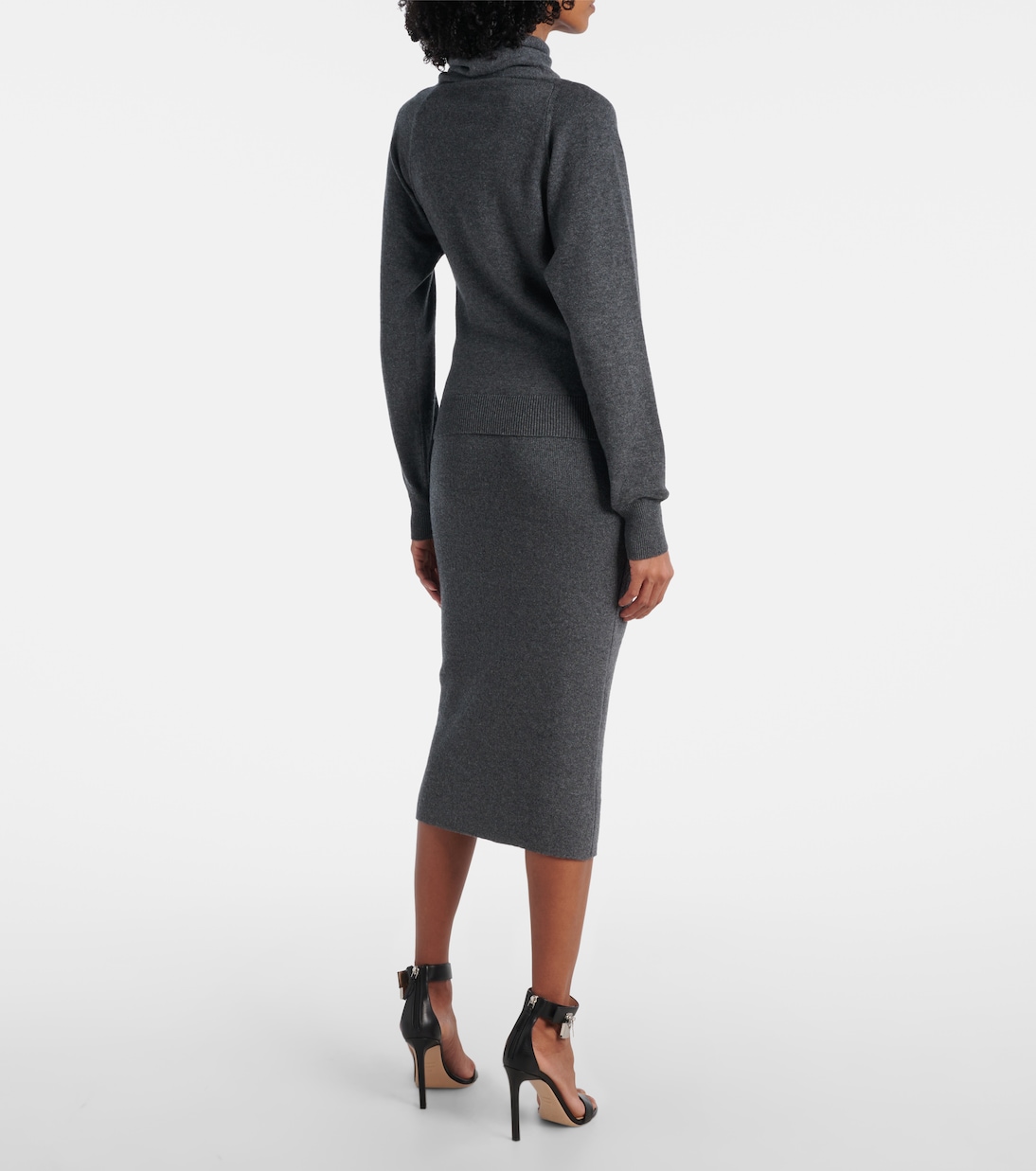 Водолазка из кашемира и хлопка Tom Ford, Dark Grey Melange — фото 3