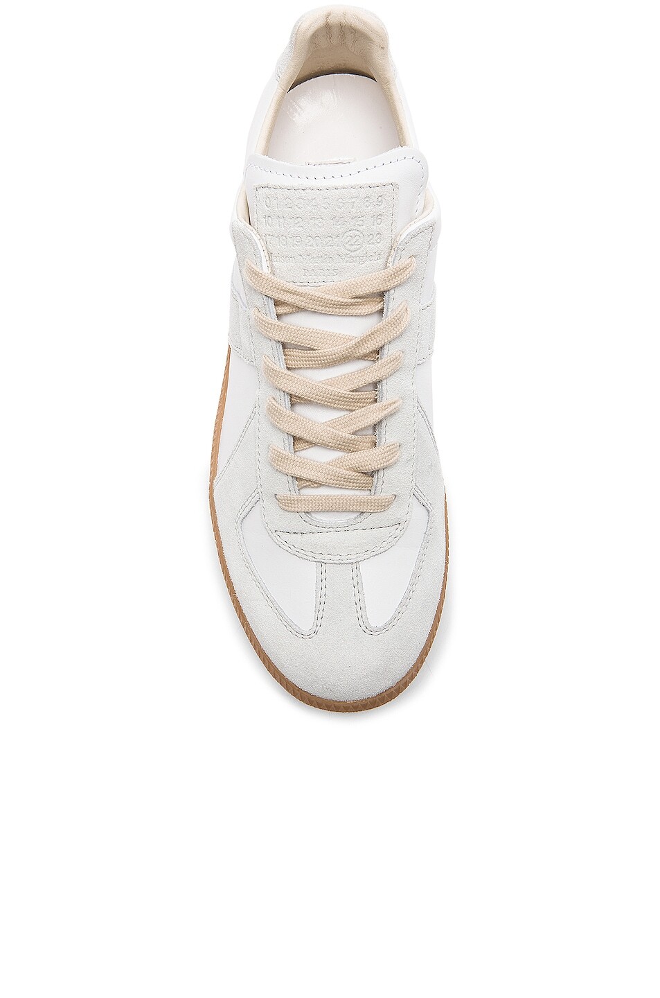 Кроссовки мужские Replica Calf & Lambskin Leather Sneakers Maison Margiela, белый — фото 4