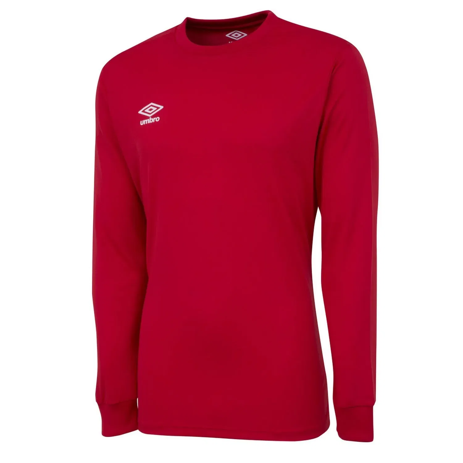Футболка с длинным рукавом с логотипом Umbro, алый