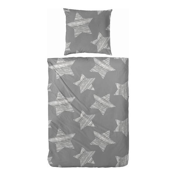 

Постельное белье Hahn Haustextilien GmbH Stars, 135x0,5x200 см цвет weiß; grau