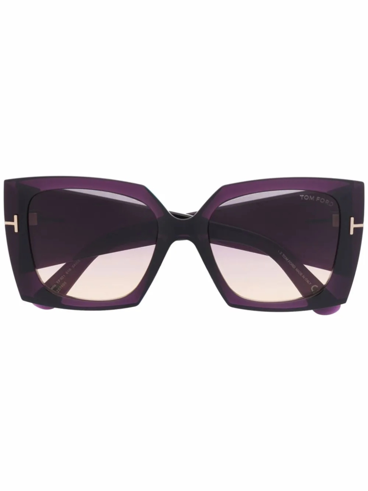

TOM FORD Eyewear солнцезащитные очки в массивной оправе, фиолетовый