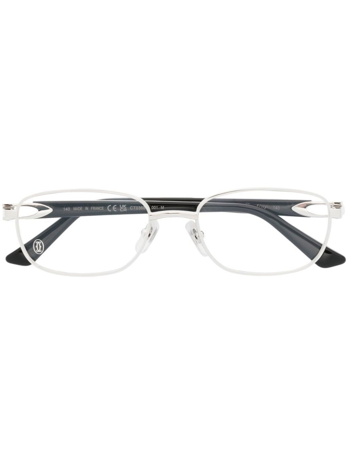 

Cartier Eyewear очки в прямоугольной оправе, черный