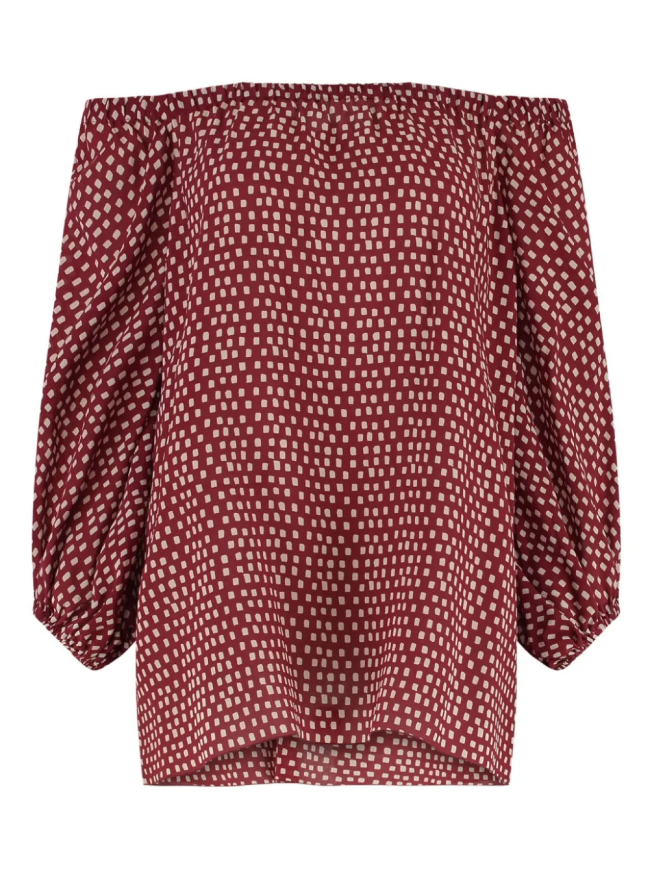 

Туника Marinella Piccinno с открытыми плечами, красный