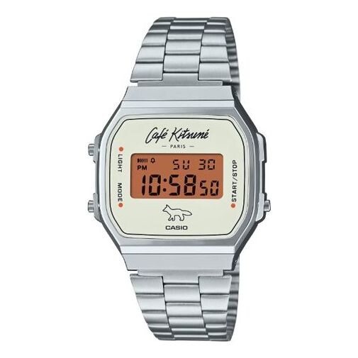 

Часы x caf kitsun digital 'silver' Casio, серебряный