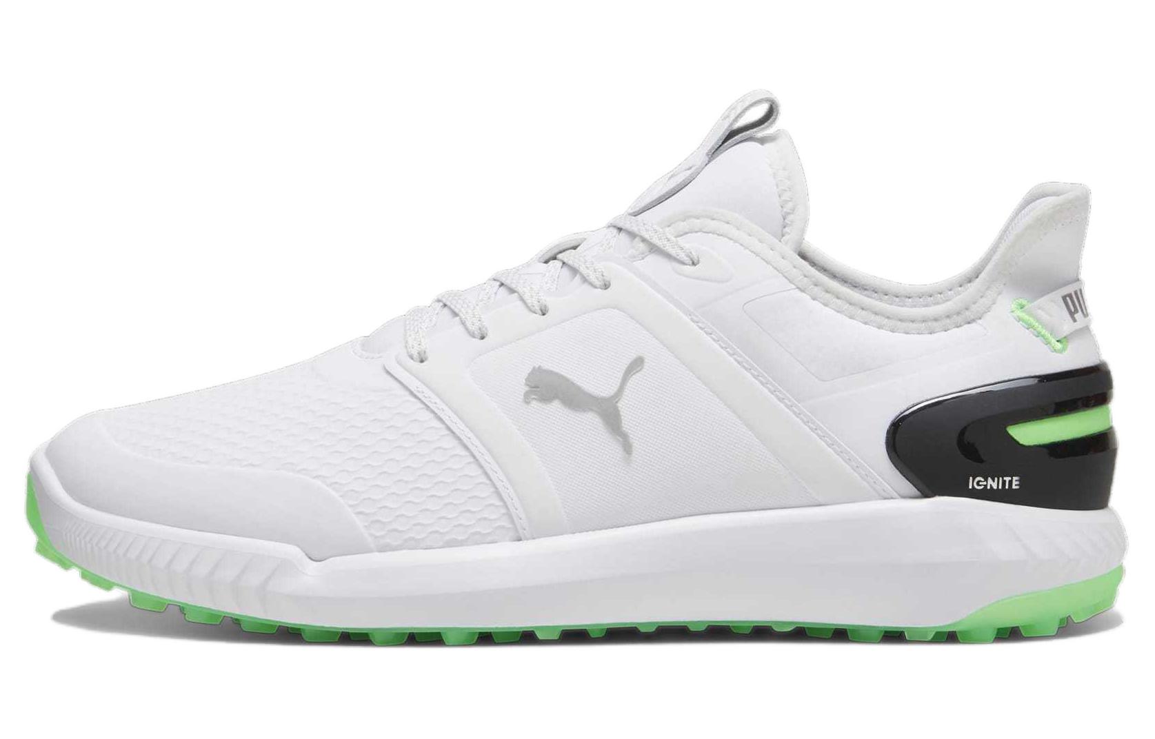 

PUMA Низкие мужские кроссовки для гольфа IGNITE ELEVATE, белые, черные, зеленые