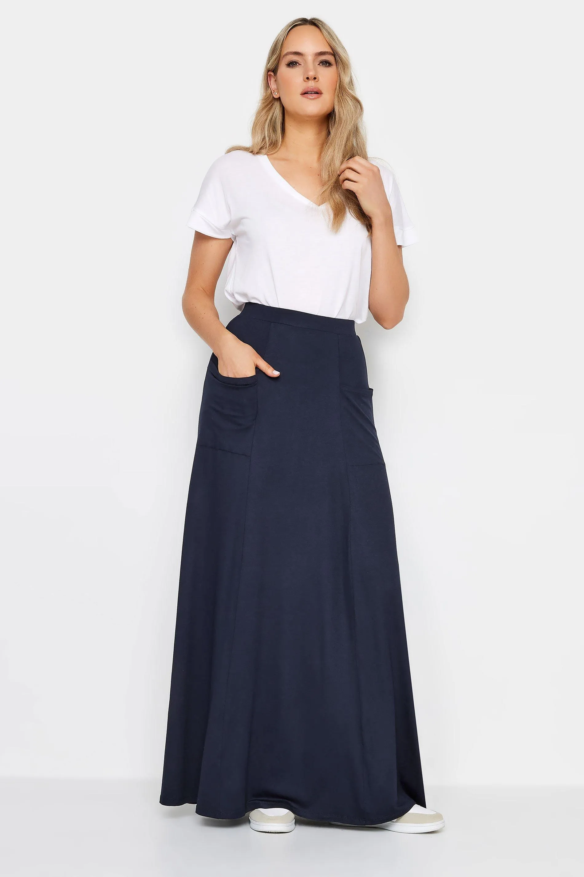 

Высокая юбка макси с расклешенной юбкой Long Tall Sally, синий