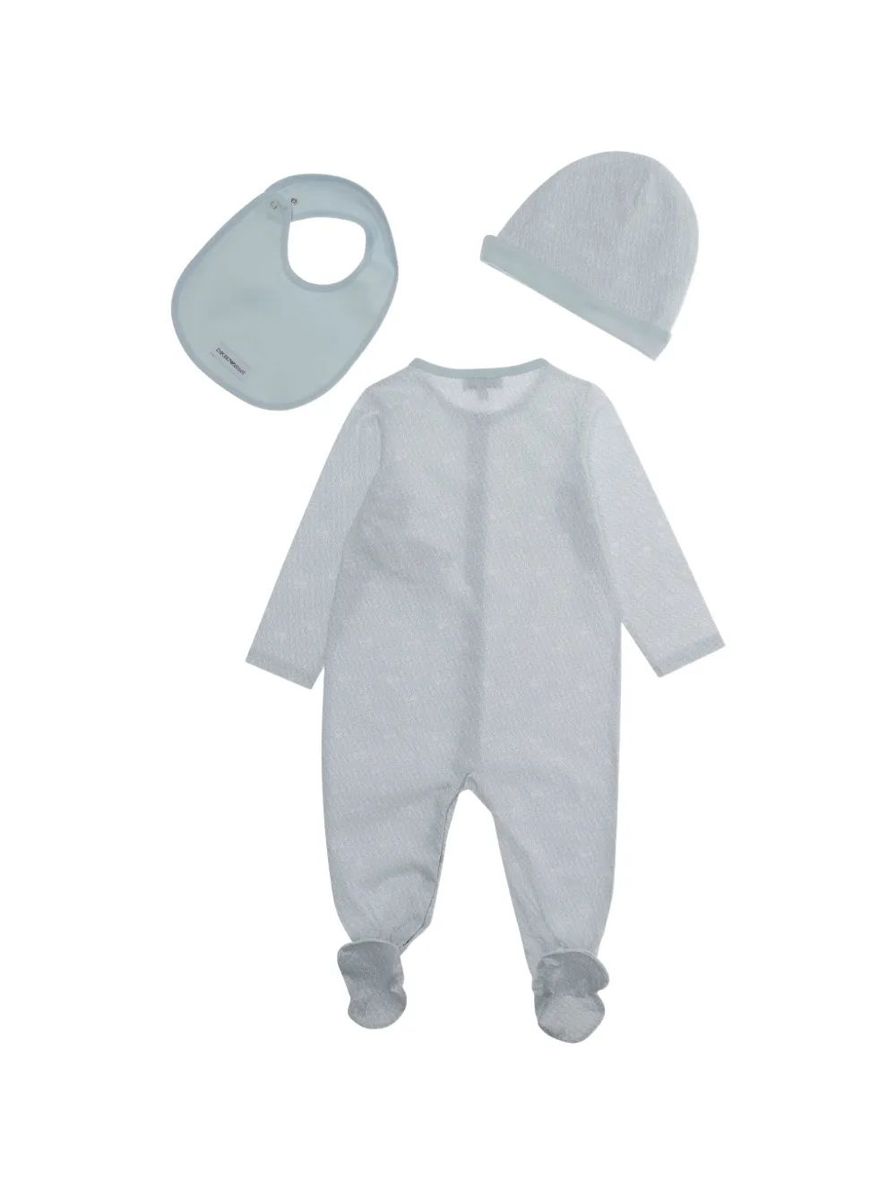 Комплект боди с логотипом Emporio Armani Kids, белый — фото 2