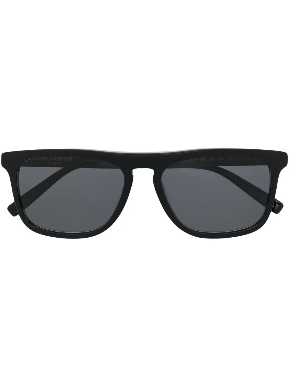 

Солнцезащитные очки в прямоугольной оправе Saint Laurent Eyewear, черный