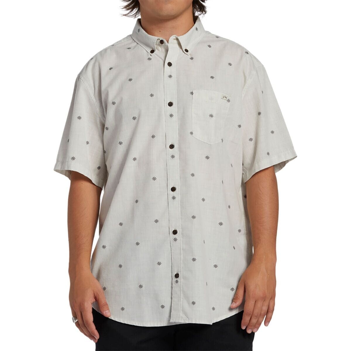 

Жаккардовая рубашка с короткими рукавами на весь день Billabong, цвет chino