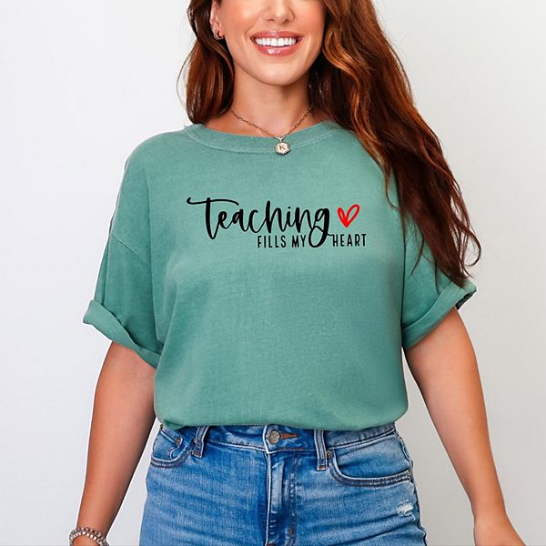 

Футболка Teaching fills my heart с эффектом окрашивания в готовом виде Simply Sage Market, Light Green, Зеленый, Футболка Teaching fills my heart с эффектом окрашивания в готовом виде Simply Sage Market, Light Green