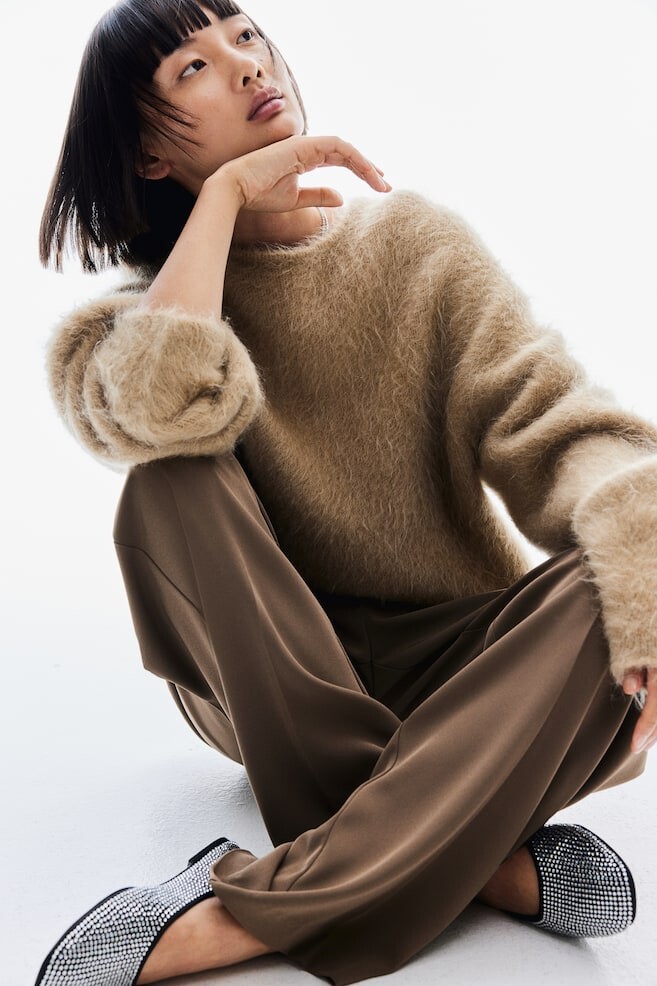 

Прямые брюки H&M, коричневый