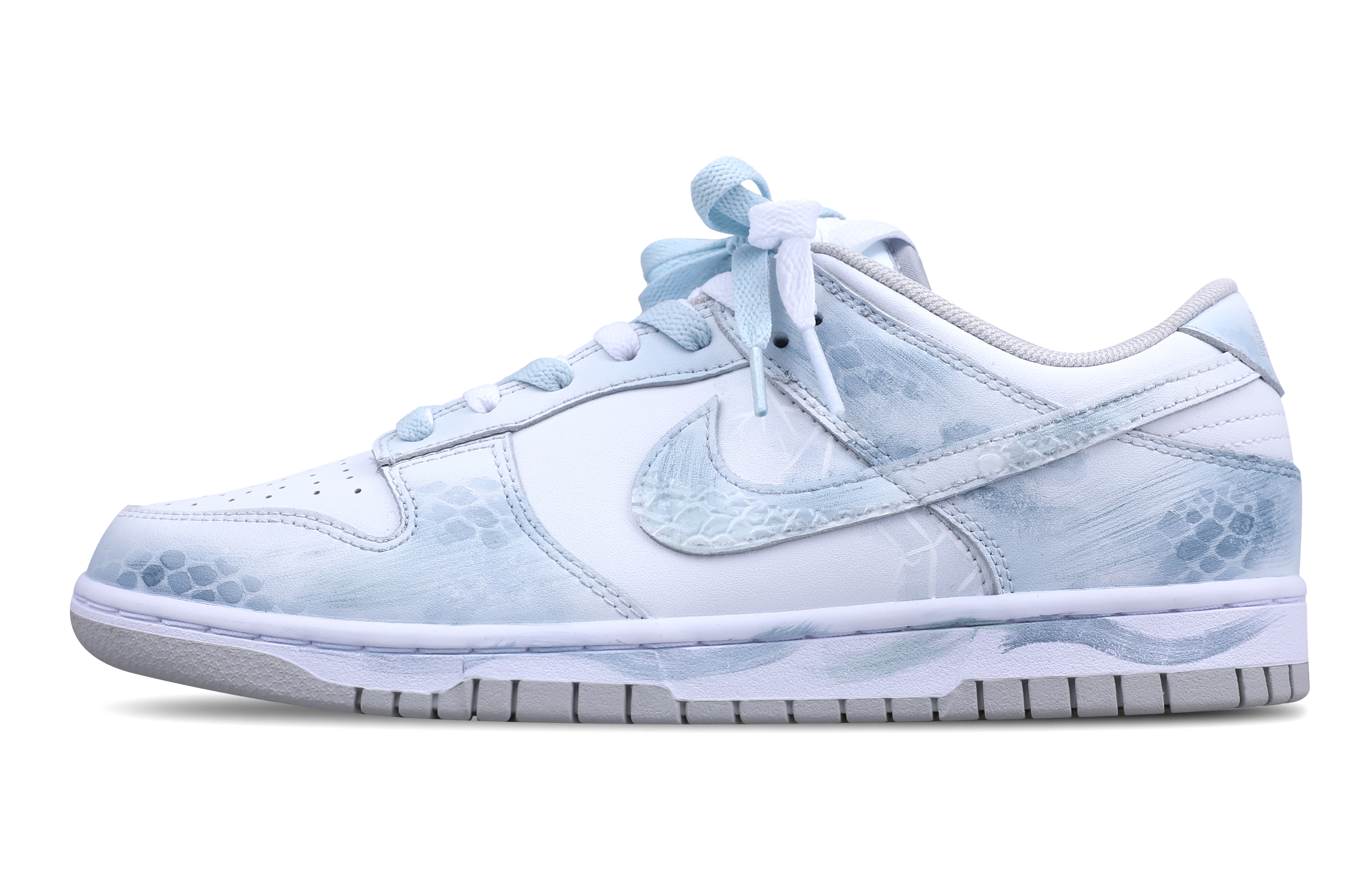 

Nike Кроссовки для скейтбординга Dunk Slip с низким верхом, мужские, белые, синие
