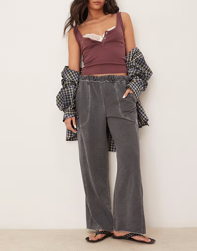

Брюки для отдыха Free People черного цвета