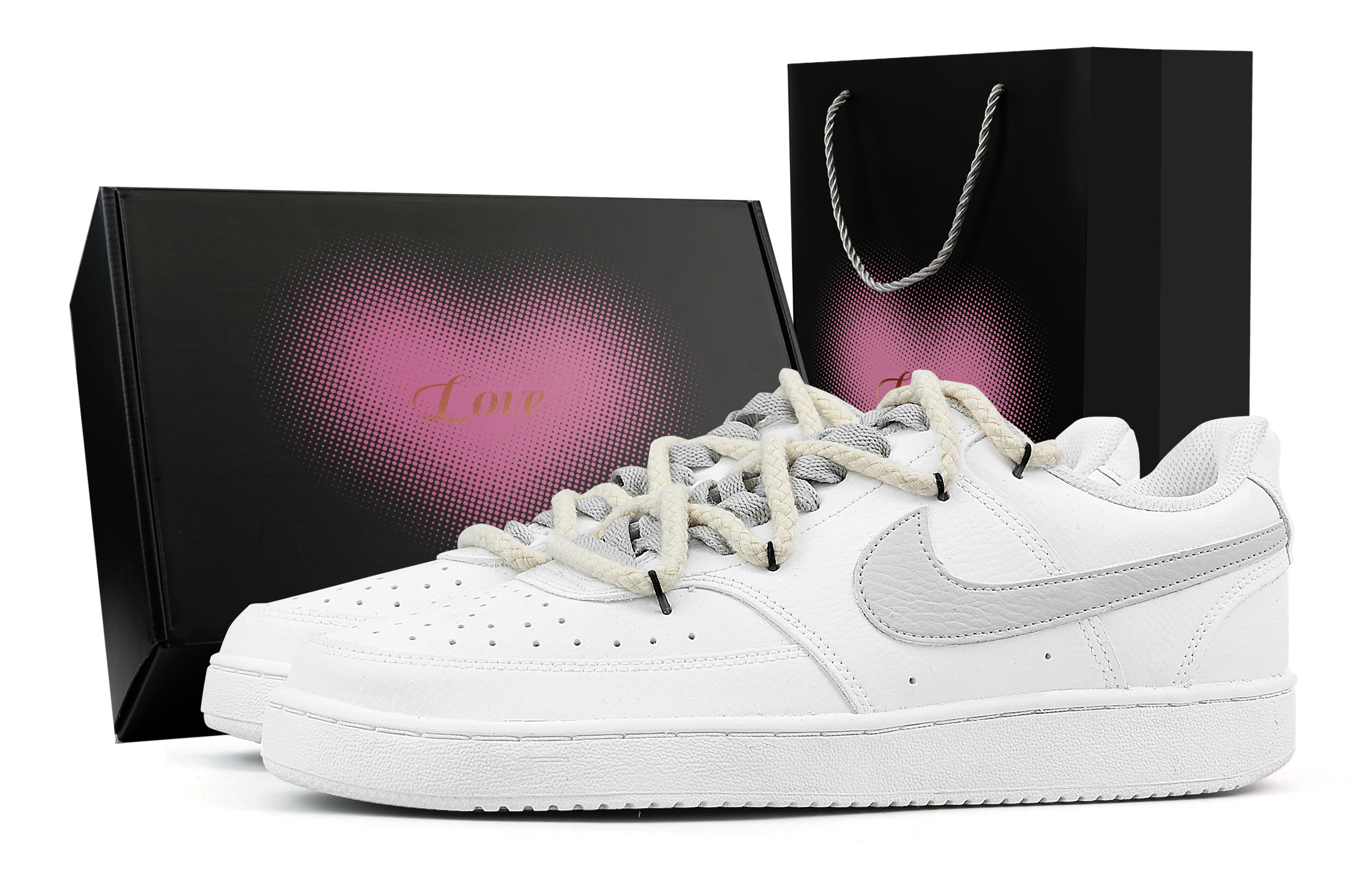 

Nike Кроссовки для скейтбординга Court Vision 1 Low Top, мужские, белые, серые