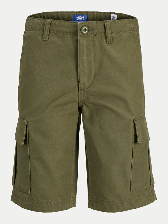 

Шорты свободного кроя из ткани 12268381 Jack&Jones Junior, хаки