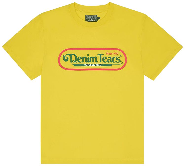 

Футболка Denim Tears Infamous Tee, желтый