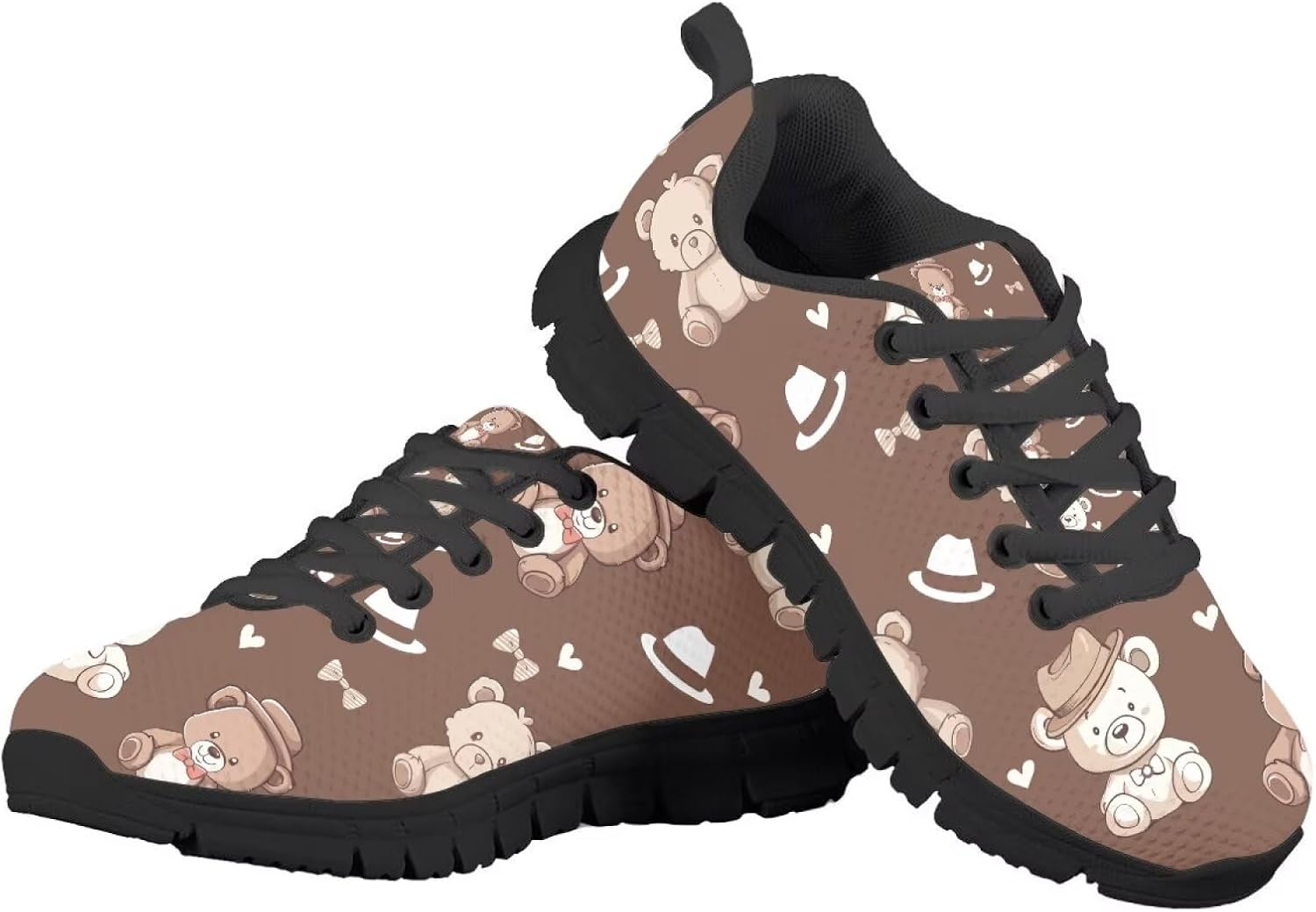 

Детские кроссовки с мультяшным рисунком, нескользящие, для мальчиков и девочек, дышащие, сетчатые, модные спортивные кроссовки для малышей, размеры 11-13/детей постарше, размеры 1-5 Quxjehoe, Teddy Bears