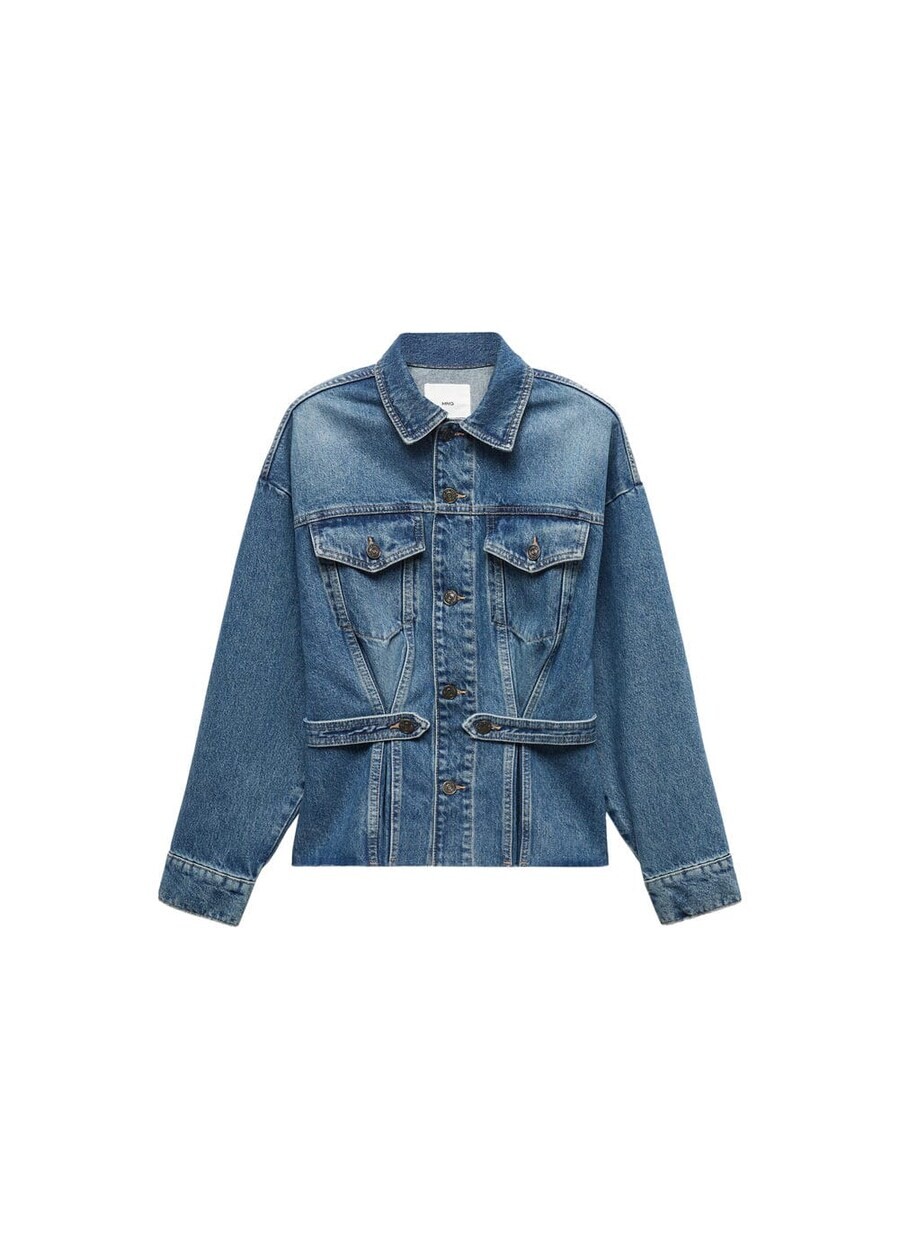

Джинсовая куртка MANGO Between-Season Jacket Zendaya, синий деним