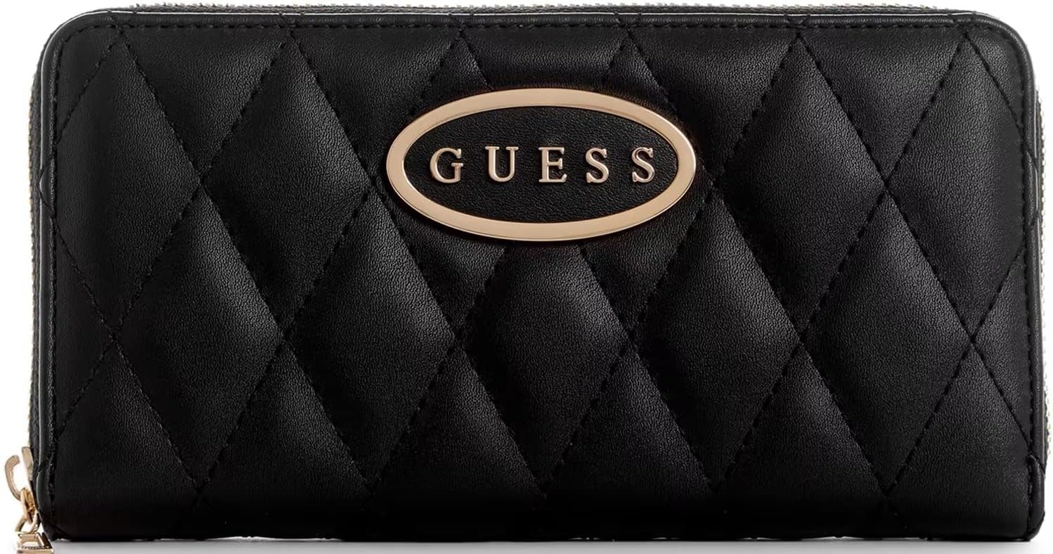 

GUESS Factory женский кошелек-клатч Aubrianna с алмазной стежкой и молнией - черный