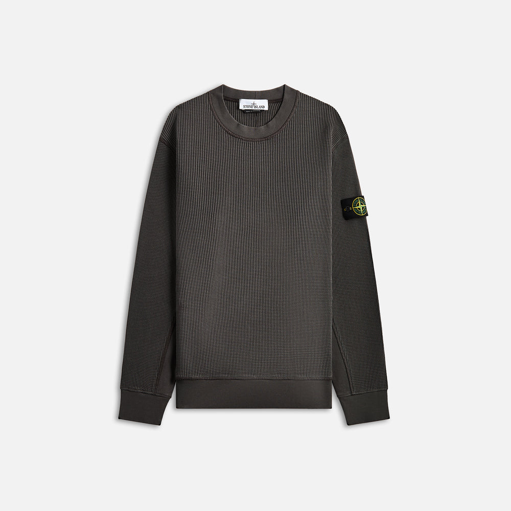 

Рубашка Stone Island Cotton Waffle Fleece Sweatshirt, цвет Charcoal