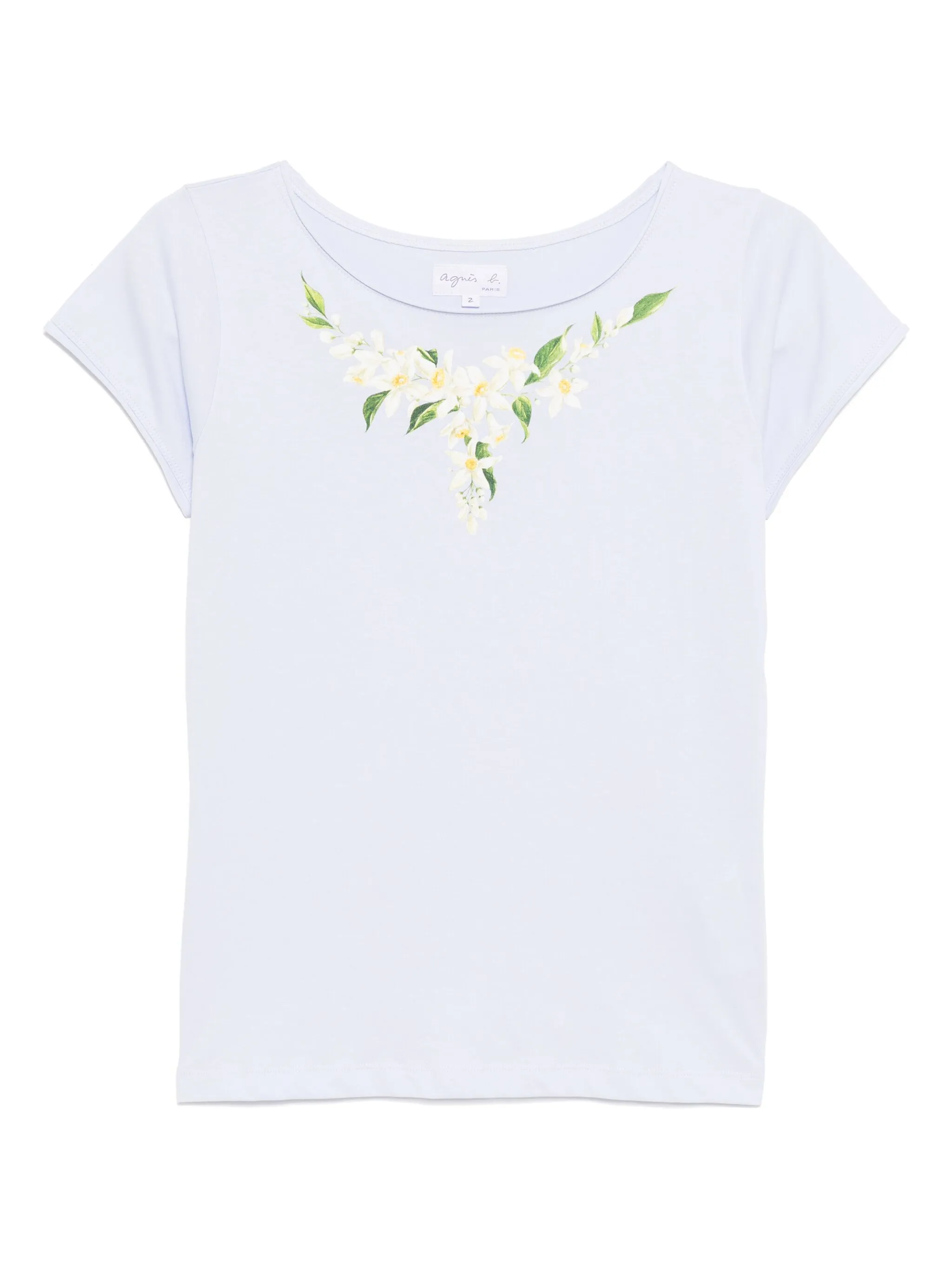 

Футболка с графичным принтом Agnès B., фиолетовый