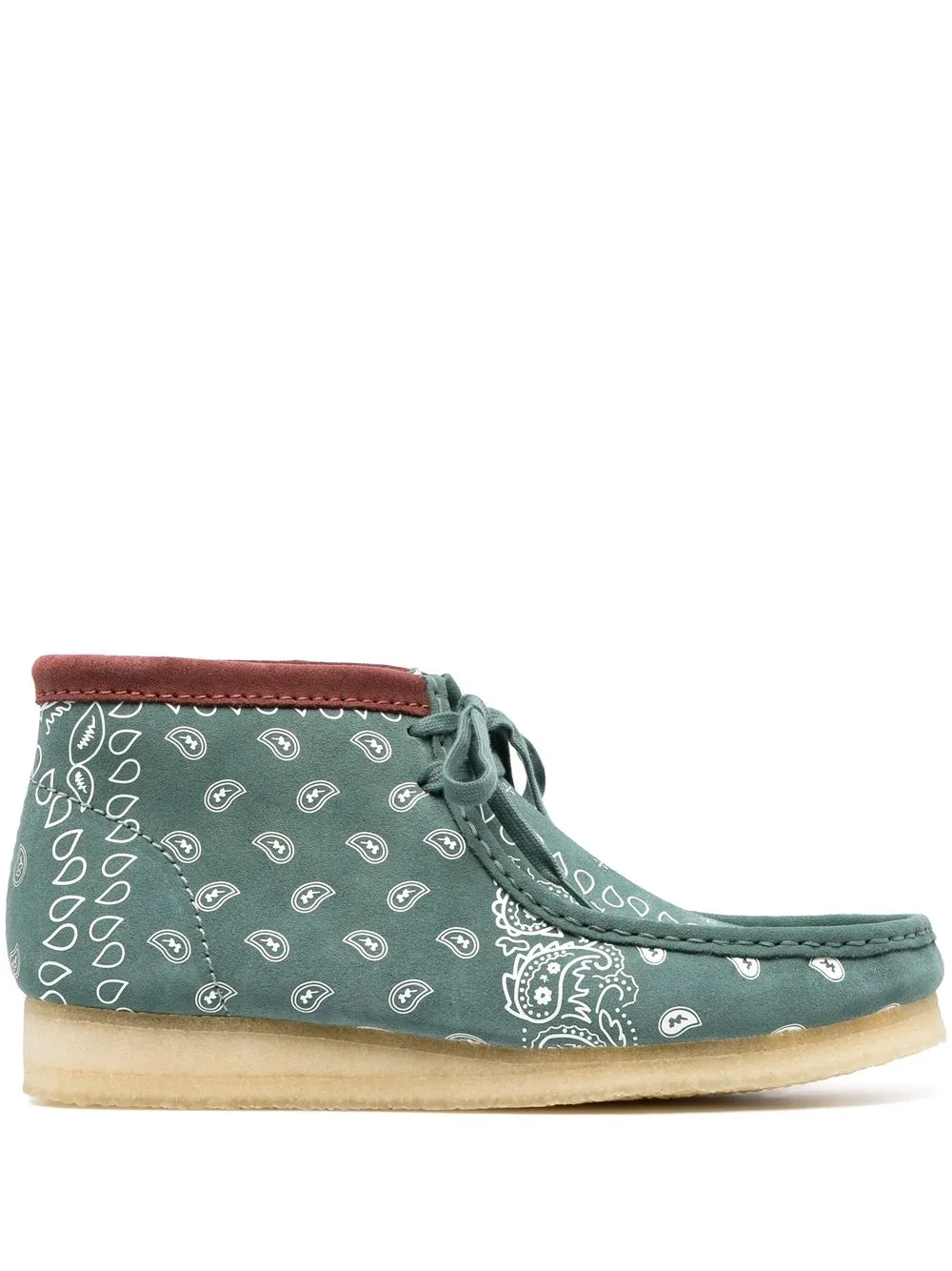 

Ботинки Wallabee на шнуровке Clarks Originals, зеленый