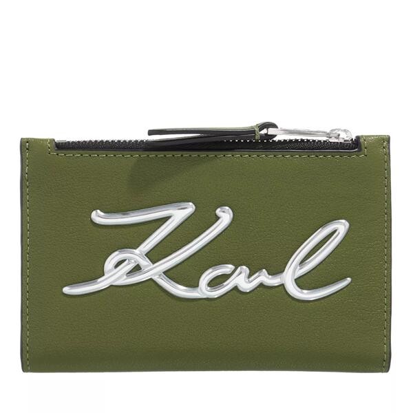 

Кошелек k/signature bifold zip ch Karl Lagerfeld, зеленый