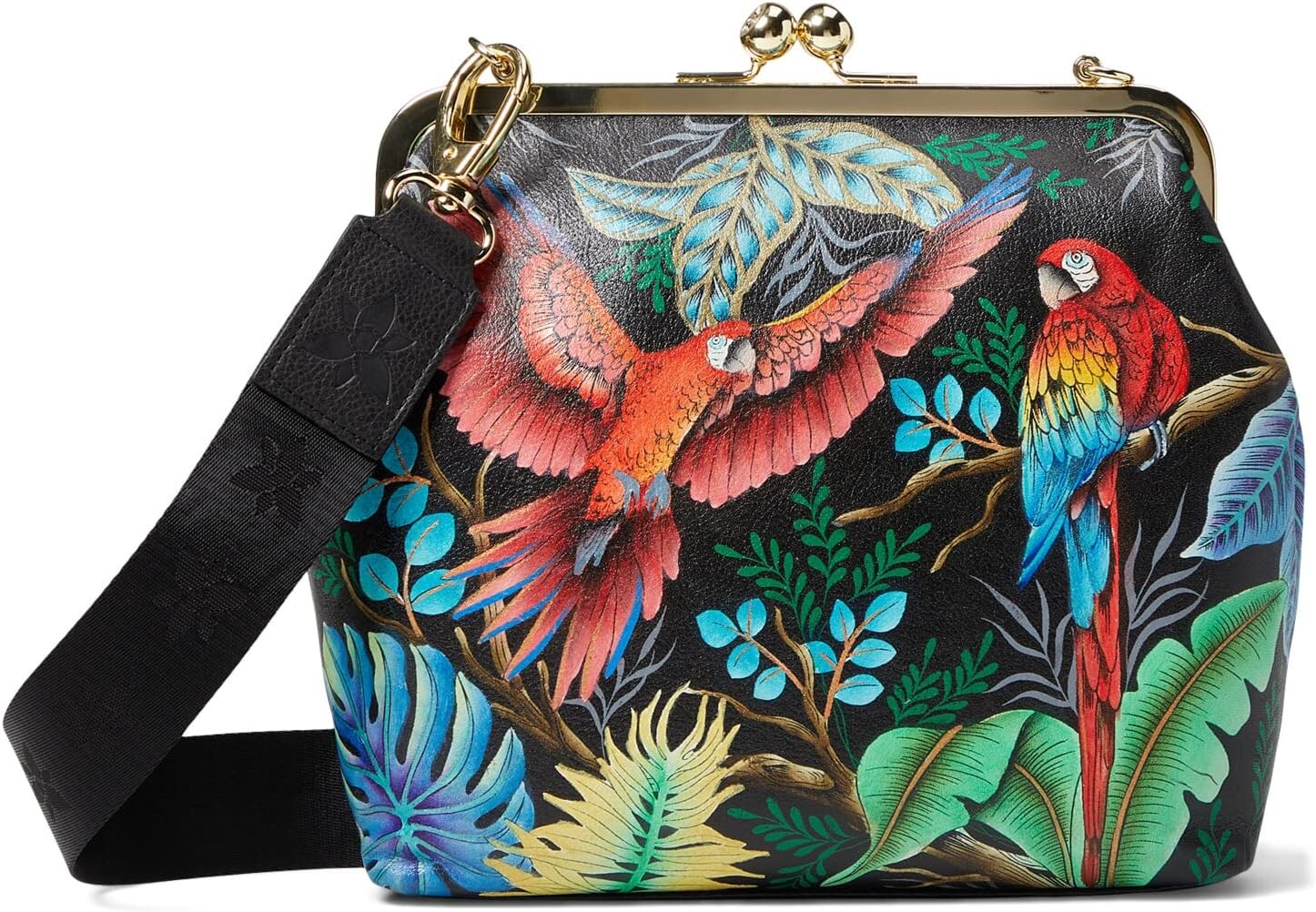 

Сумка Anuschka Medium Frame Satchel - 700, цвет Rainforest Beauties