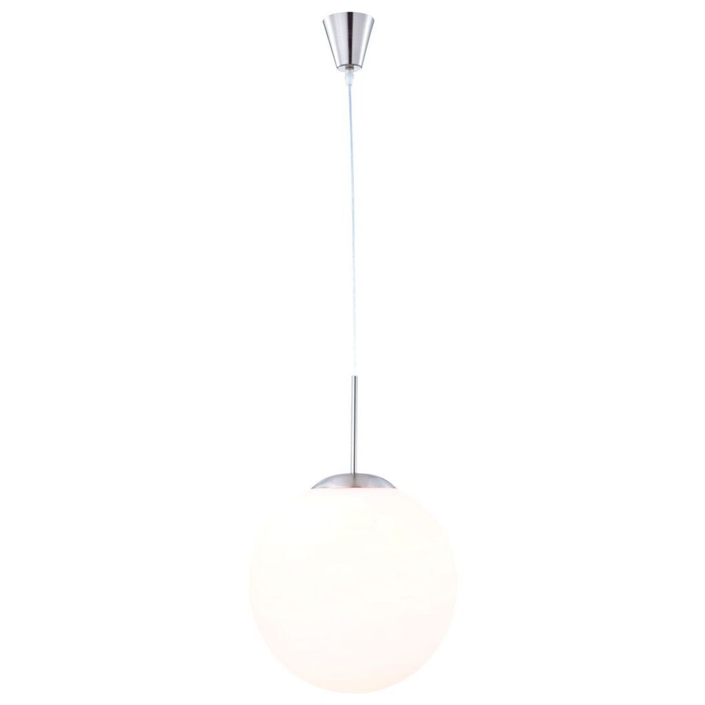 

Подвесной светильник, сферическая форма, стекло, металл, D 30см. Globo Lighting, белый