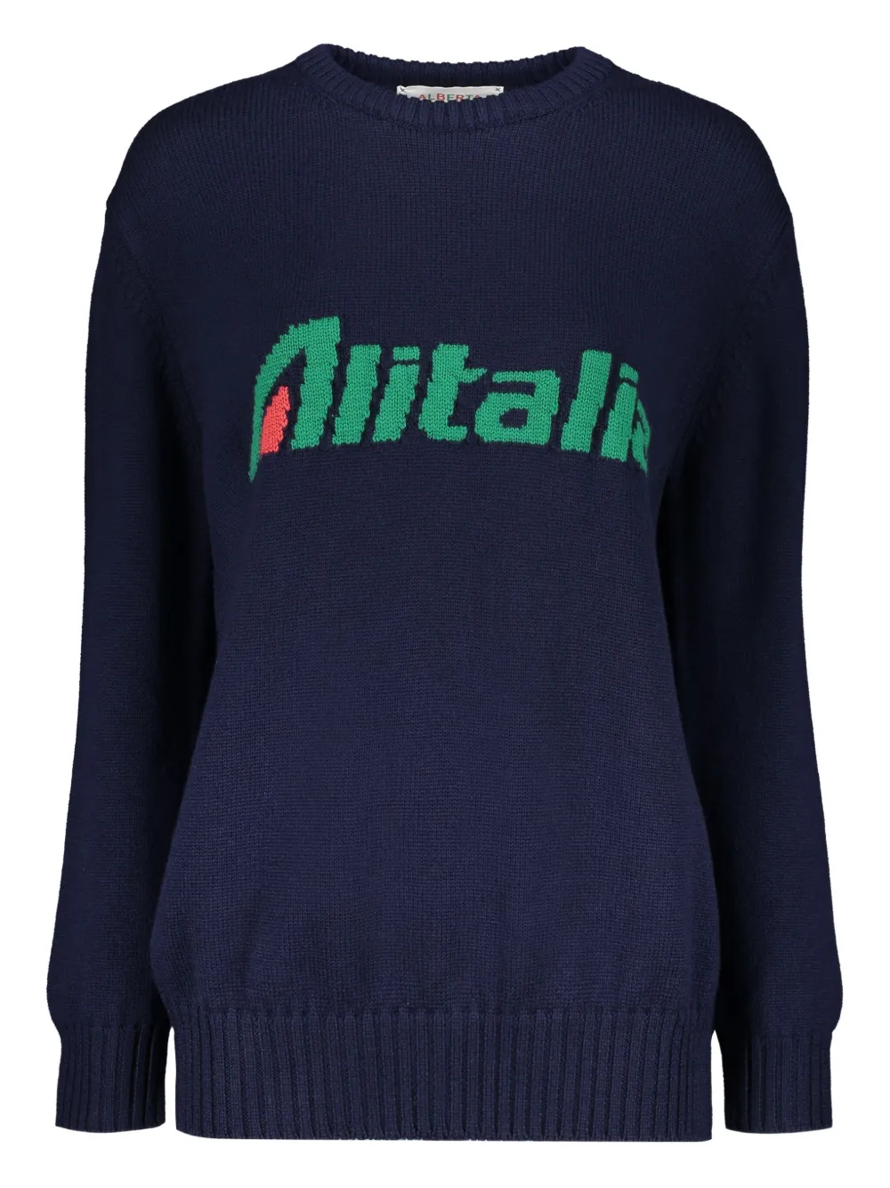 

Джемпер 'Alitalia' вязки интарсия Alberta Ferretti, синий