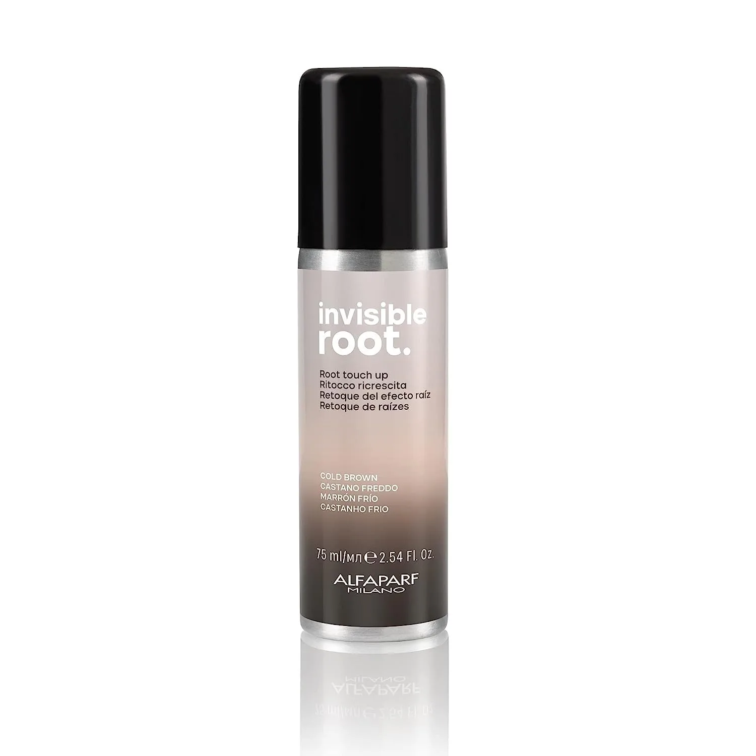 Спрей для временного окрашивания корней Alfaparf Milano Invisible Root Touch Up Spray - маскировка корней - средство для закрашивания отросших корней, Cool Brown