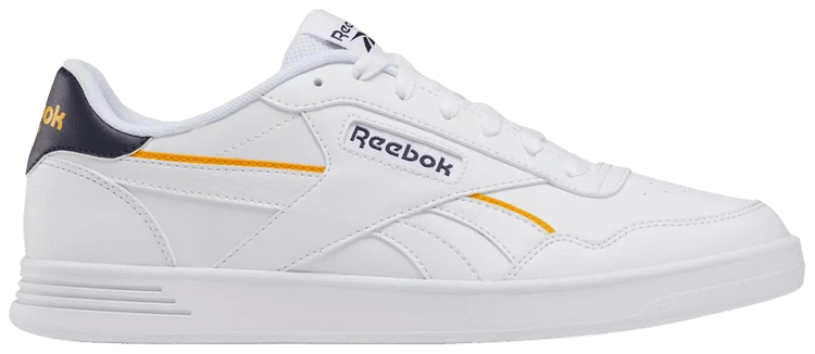 

Кроссовки Reebok Court Advance Vegan 'White Vector Navy Gold', белый