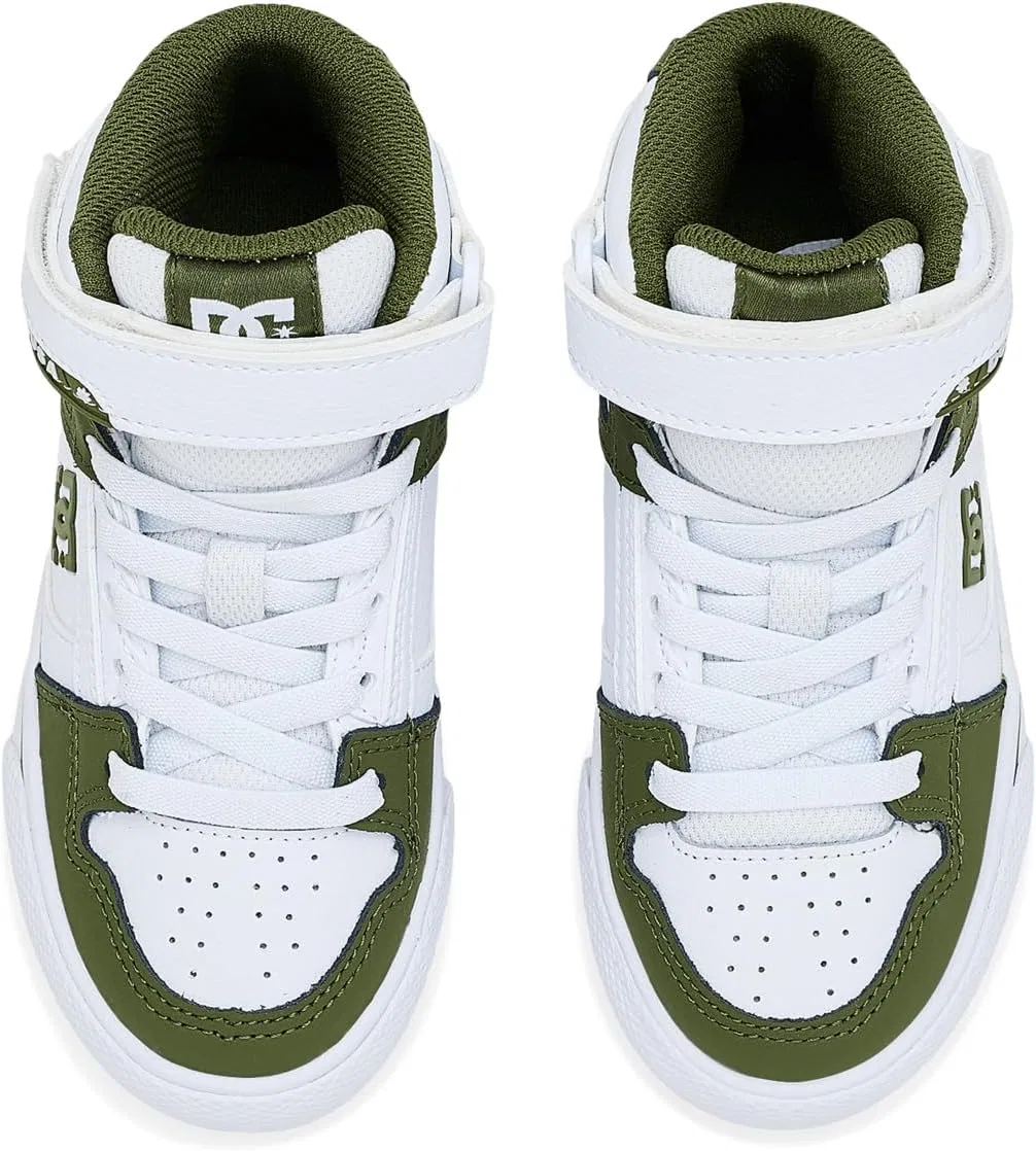 Кроссовки высокие DC Pure Hi Top Ev, белый/оливковый — фото 2