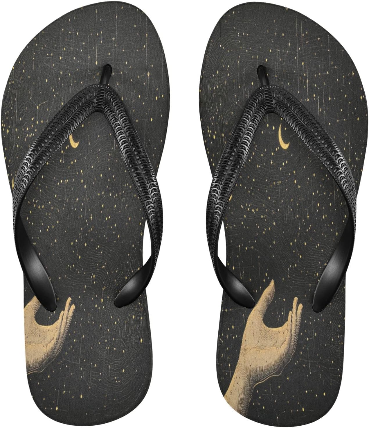 

Астрологические шлепанцы для пляжа и душа, резинескользящие летние тапочки для ходьбы, обувь для женщин и мужчин Sinestour, Astrology Hand