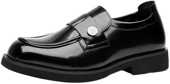 

Мужские кожаные туфли, оксфорды, дерби, лоферы, слипоны, платформа, протекторная подошва, нескользящие, удобные, для вождения, повседневные, деловые Zestrelax, черный