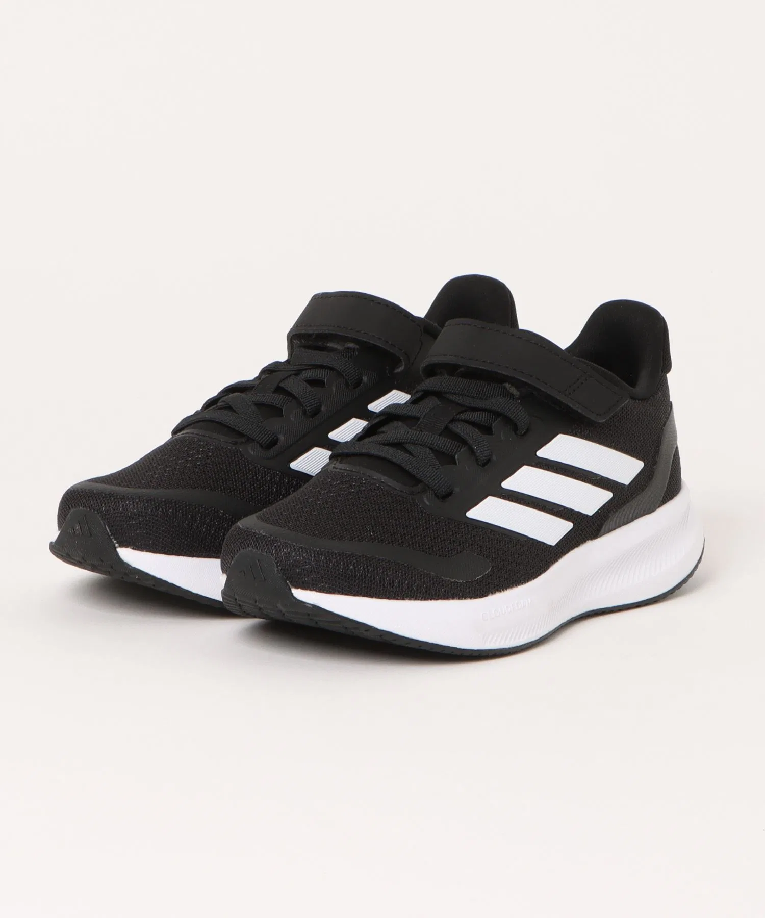 Детские кроссовки adidas CORE FAITO 5.0 EL C для бега, лёгкие, с липучками, чёрные
