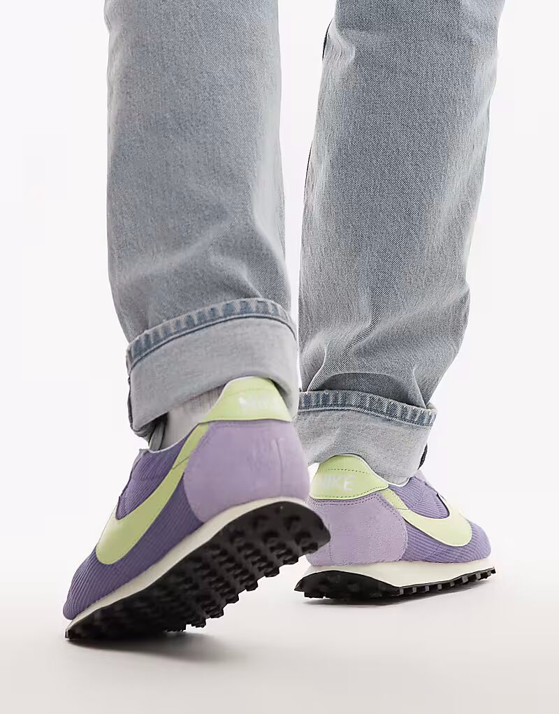 Кроссовки унисекс Nike LD-1000 фиолетового и зеленого цвета — фото 3