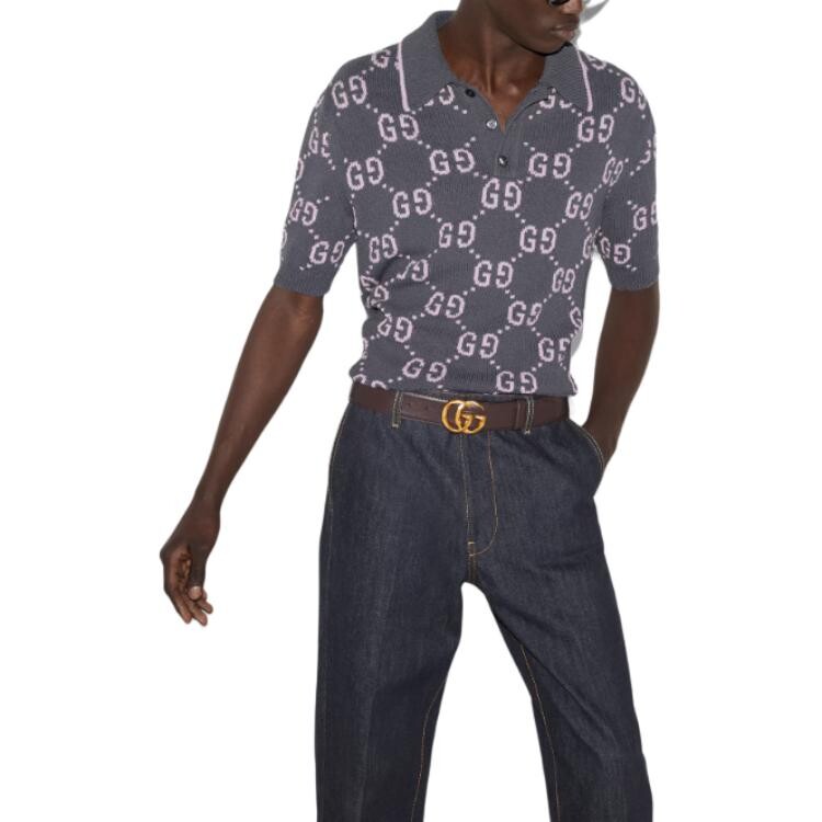 

Рубашка поло мужская темно-серая Gucci, темно-серый