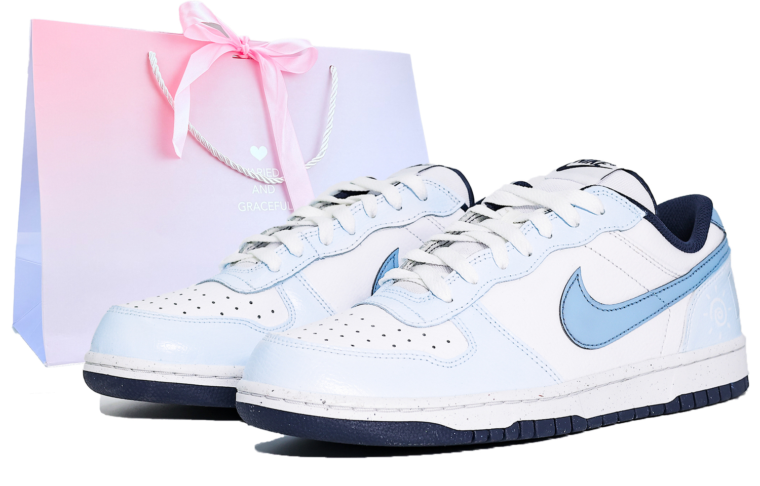 

Nike Мужские синие низкие кроссовки для скейтбординга Big Cushioning, Wear Resistant