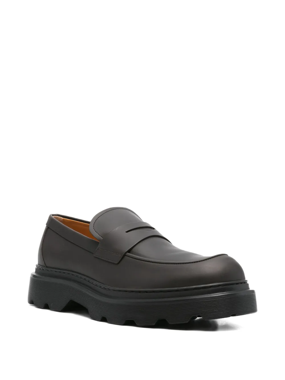 Пенни-лоферы на массивной подошве TOD'S, черный — фото 2