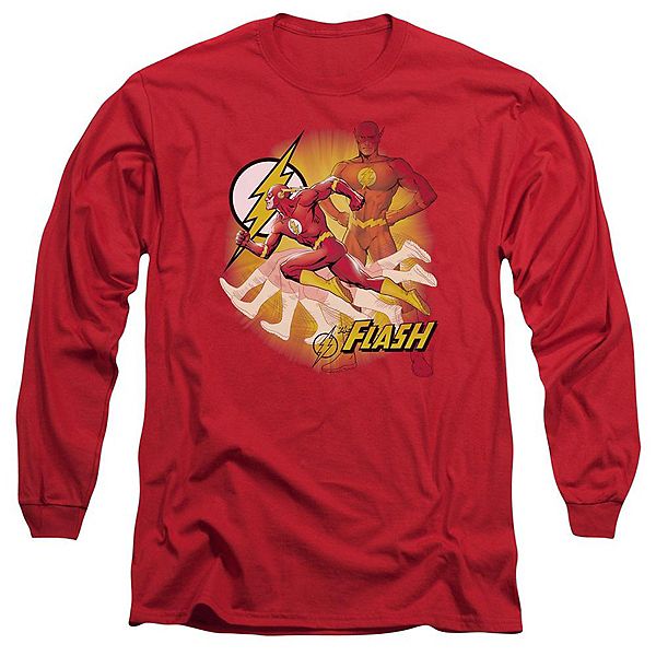 

Футболка с длинным рукавом adult justice league of america lightning fast Licensed Character