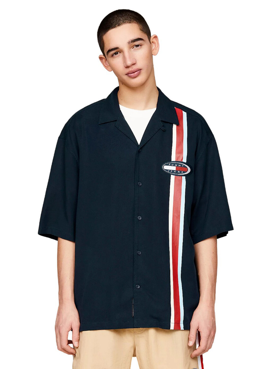 

Рубашка jeans camicia archive relaxed fit Tommy, синий