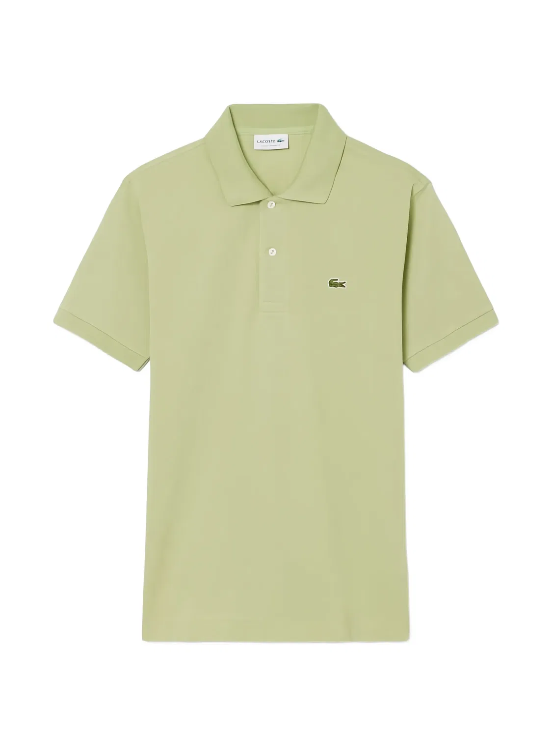 Рубашка поло с короткими рукавами и вышитым логотипом Lacoste, зеленый