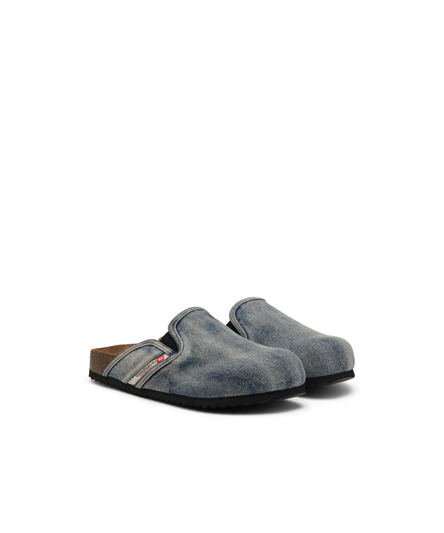 Мужские сандалии из денима Diesel D-WOODSTOCK SLIP-ON черные — фото 2