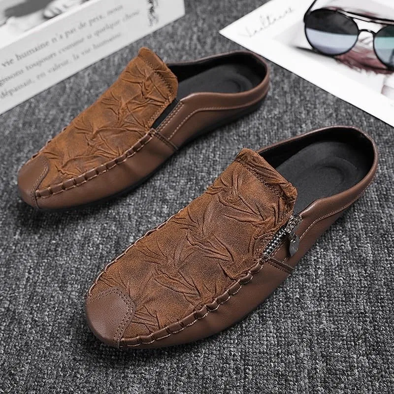 Мокасины с молнией, Loafers, Brown SayfuR — фото 2