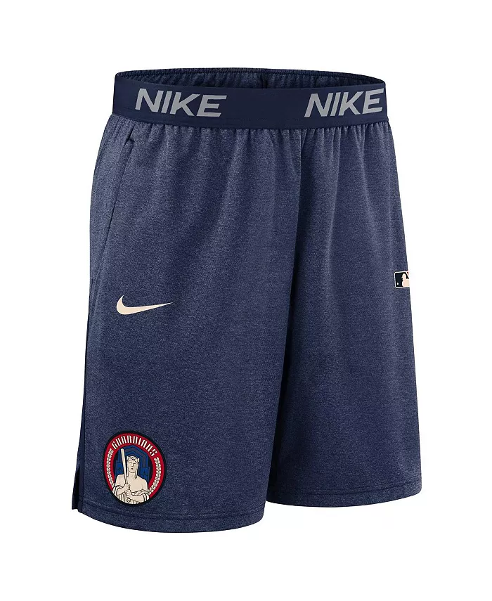 Мужские шорты Cleveland Guardians Authentic Collection City Connect Performance Knit в синем цвете Nike — фото 3